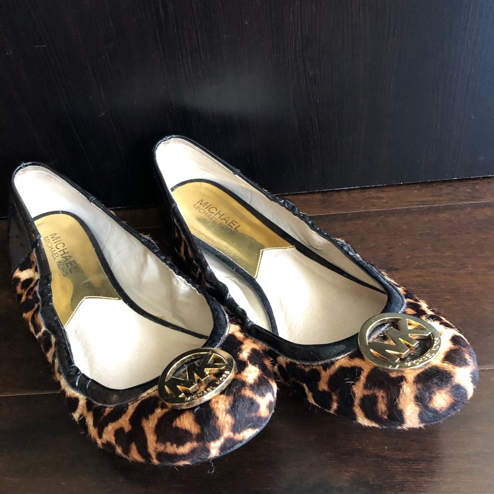 Michael Kors cheetah ballerina flats